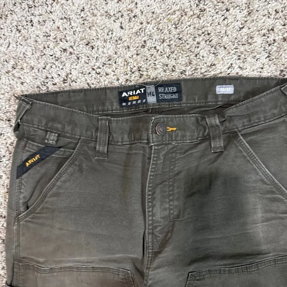 Ariat Men's Khaki and Green Trousers